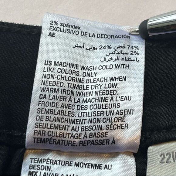 Style & Co Women's Boot Leg Black Pants Cotton Blend Size 22WP Mid-rise - Picture 12 of 12